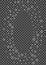 Metal Dot Background Transparent Vector. Snow Graphic Pattern. Grey Snowflake Spray.