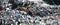 Metal drills panoramic macro image