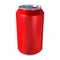 Metal Drinks Can in Red