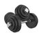 Metal Dumbbells Isolated