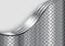 Metal elegant background, silver chrome with diamond plate pattern, shiny metallic waves design