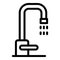 Metal faucet icon, outline style