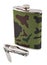 Metal flask and penknife