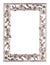 Metal floral picture frame