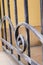 Metal forged fence in retro style