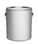 Metal gallon paint can, isolated