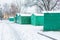 Metal garages in the CIS countries in the winter