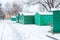 Metal garages in the CIS countries in the winter