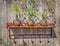 Metal garden shelf