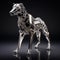 Metal And Glass Mechanical Dog: A Geometric Masterpiece