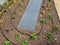 metal grates and a hatch on the roof garden. sheet metal and metal