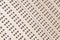 Metal gray canvas perforated many small holes endless row inclined canvas gray base design industrial