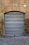 Metal gray roll up door