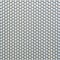 Metal grid background with round holes, gray texture of protective grill