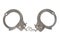 Metal handcuffs isolated