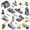 Metal Industry Isometric Set