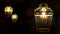 metal lantern with a lamp inside. lamp. Calm, meditation, retro style. Decor, Beautiful decoration of a bar, restaurant.