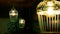 metal lantern with a lamp inside. lamp. Calm, meditation, retro style. Decor, Beautiful decoration of a bar, restaurant.