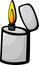 metal lighter with cap vector illustration