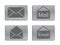 Metal mail icons