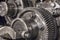 Metal Mechanical Gears, Closeup