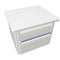 Metal medical supply or first aid cabinet, 3d illustration