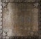 Metal medieval door background