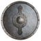 Metal medieval round shield illustration isolated