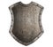 Metal medieval shield tall shield or coat of arms isolated 3d illustration