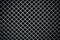 Metal mesh or aluminum grid on black background