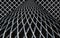 Metal mesh or aluminum grid on black background