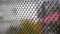 Metal mesh fence. Mesh netting, fencing