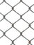 Metal net, intertwined metal wires on a white background. Metal fence