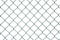 Metal netting on white background