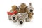 Metal parts for plumbing and sanitary equipment