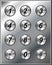 Metal phone keypad