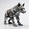 Metal Pig Shaped Animal 3d Artwork With Explosive Wildlife Aesthetics