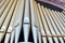 Metal pipes of the Spreckels Organ