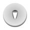 Metal pushpin icon, realistic style