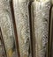 Metal radiator with cast pattern antique