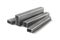 Metal rectangular hollow bars for structural reinforcement.