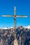 Metal Religious Cross on a Mountain Peak - Lessinia Plateau Veneto Italy