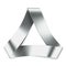 Metal ribbon in shape of triangle