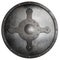 Metal round crusader shield isolated