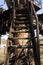 Metal rusty ladder