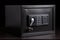 metal safe deposit box with electronic lock and keypad