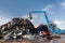 Metal scrap loading machine