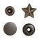 Metal sewing buttons