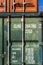 Metal shipping container double doors