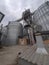 Metal silos for storing grain of a modern grain terminal